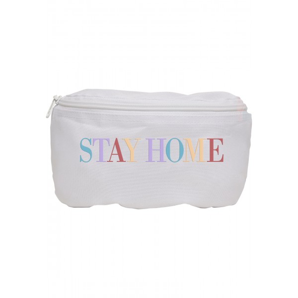 Mister Tee Stay Home Hip Bag weiß