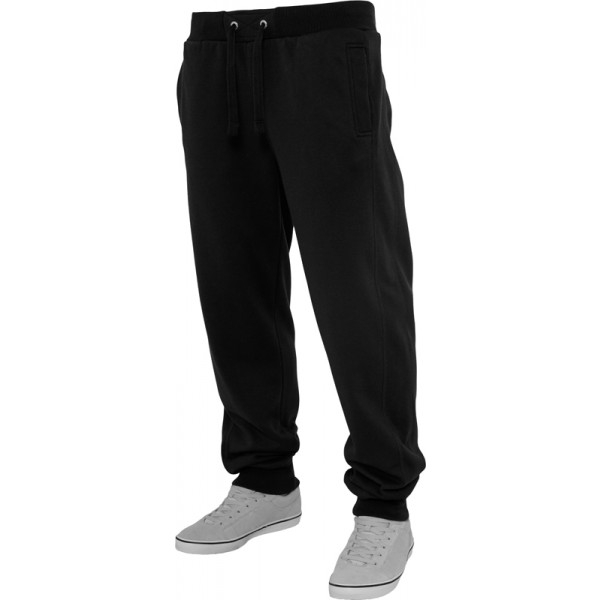 URBAN CLASSICS Straight Fit Sweatpants schwarz