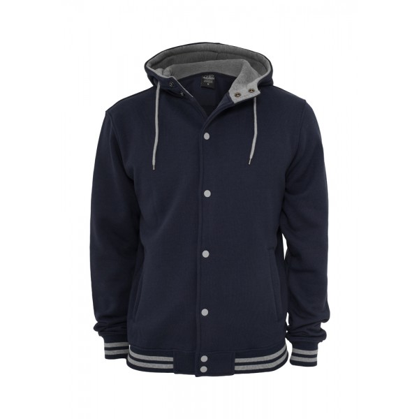 urban classics hooded college sweatjacket jacke urban classics hooded college sweatjacket jacke