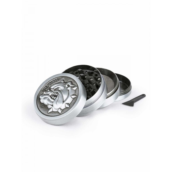 The Bulldog Metall-Grinder Ø 50 mm 4-teilig silber