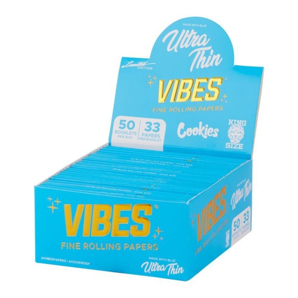 VIBES x Cookies Ultra Thin King Size Slim Papers Heftchen einzeln