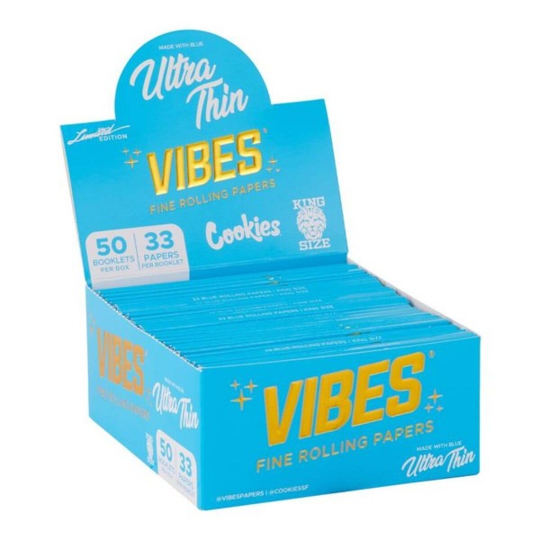 VIBES x Cookies Ultra Thin King Size Slim Papers Heftchen einzeln