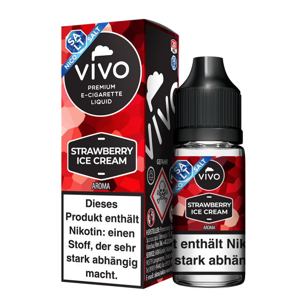 VIVO Nikotinsalz Strawberry Ice Cream 20 mg 10 ml