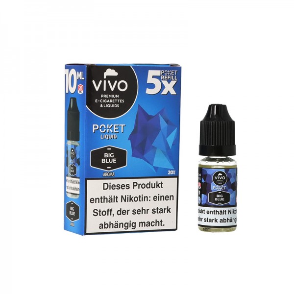 VIVO Poket Salt Liquid Big Blue 20 mg 10 ml