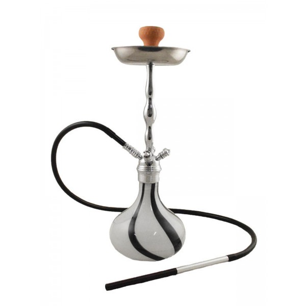 Clones Shisha General weiß-schwarz