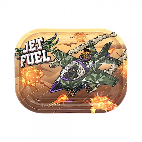Best Buds Jet Fuel Metal Rolling Tray small