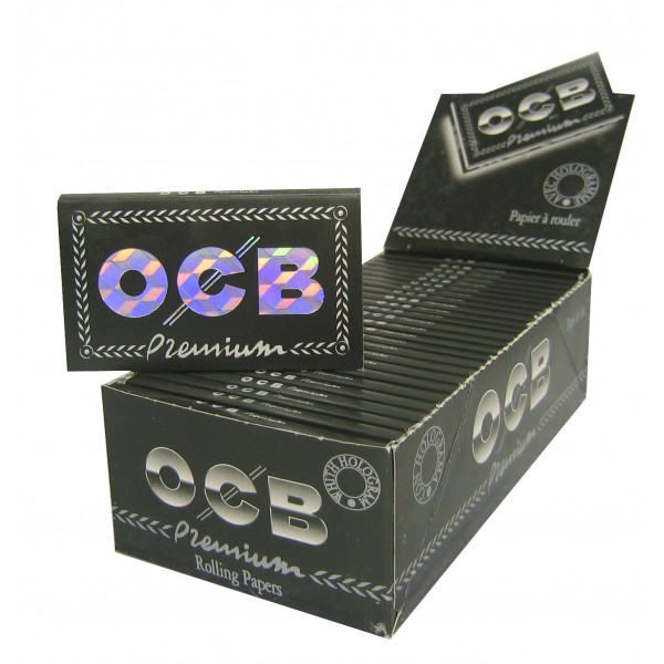 OCB Schwarz Premium Double Papers kurz Heftchen einzeln