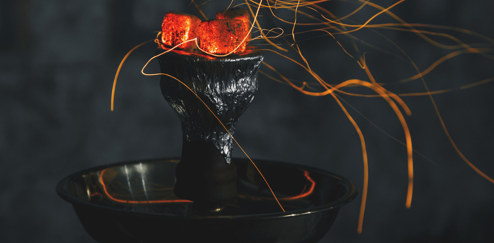 shisha kohle rote heisse kohlen